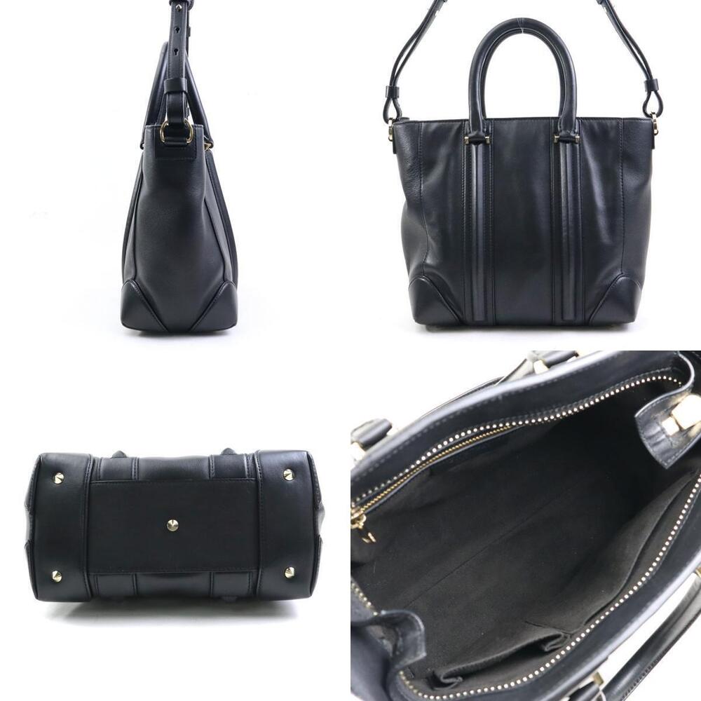 Givenchy Leather Black 2way Shoulder Bag Black